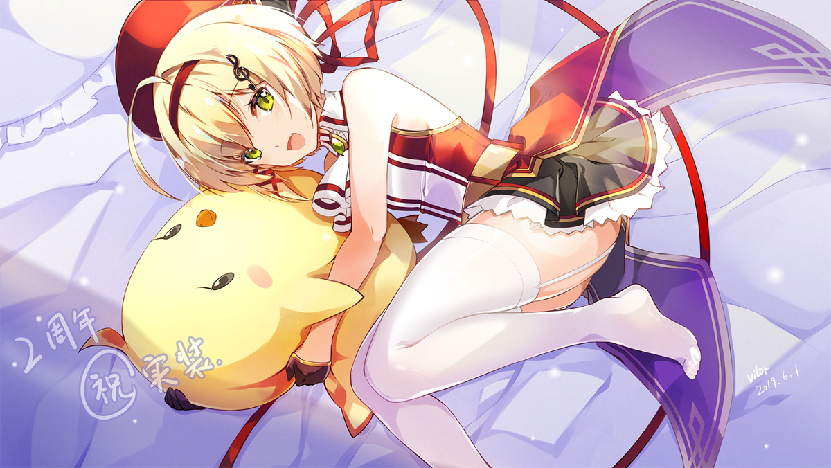 This is a pixiv picture whose title is —アズールレーン 2週年賀—.
