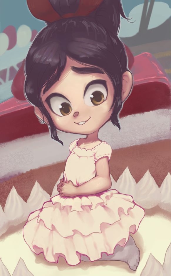 This is a pixiv picture whose title is Cake Vanellope.