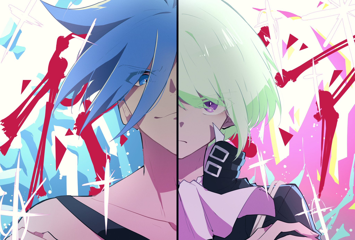 This is a pixiv picture whose title is プロメア観てきた.