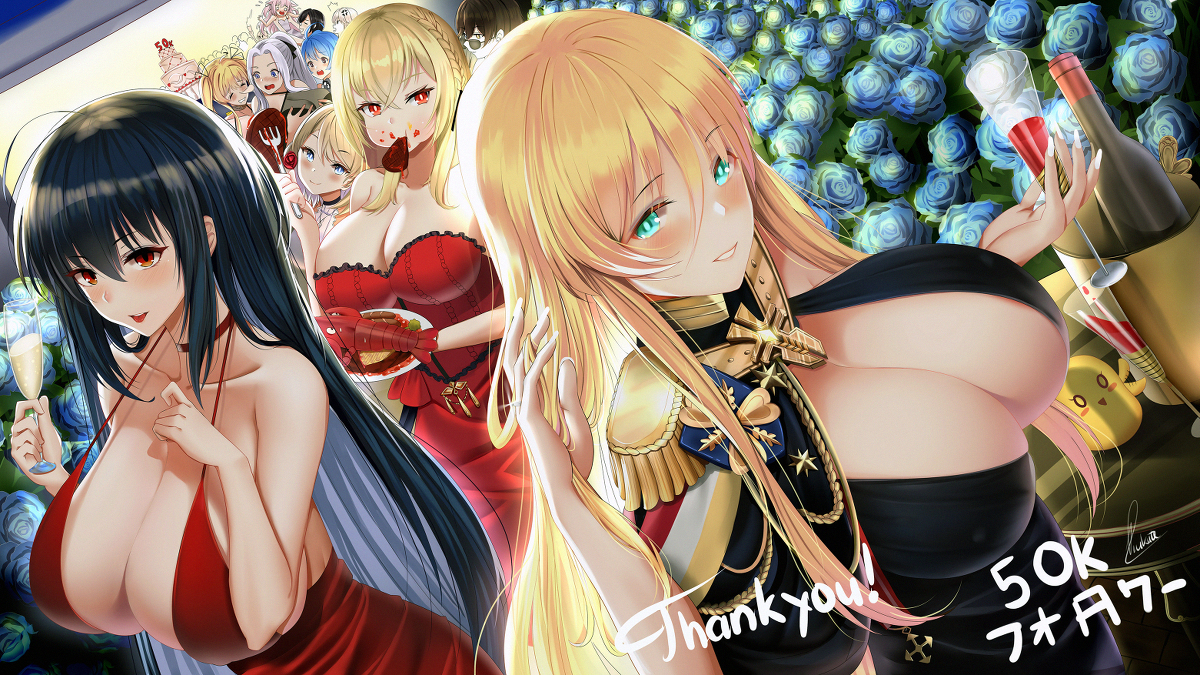 This is a pixiv picture whose title is 50K ！！.