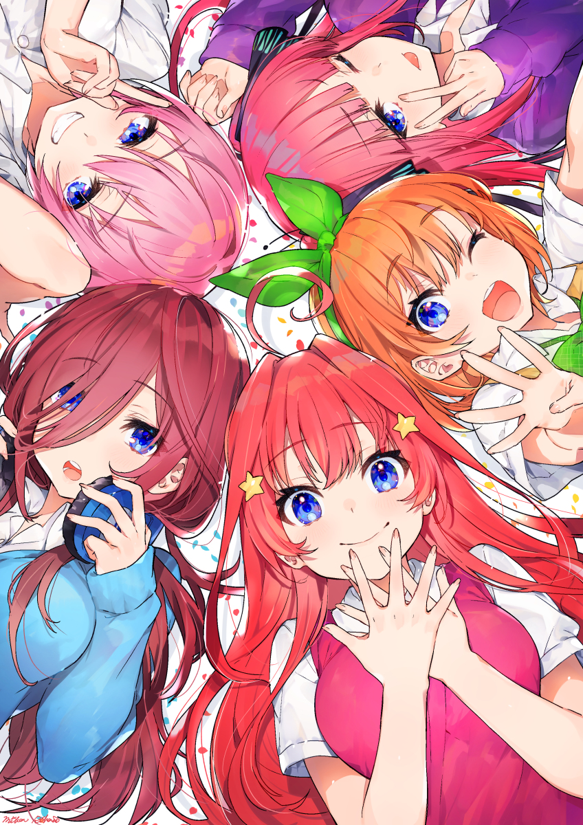 This is a pixiv picture whose title is 五等分の花嫁.