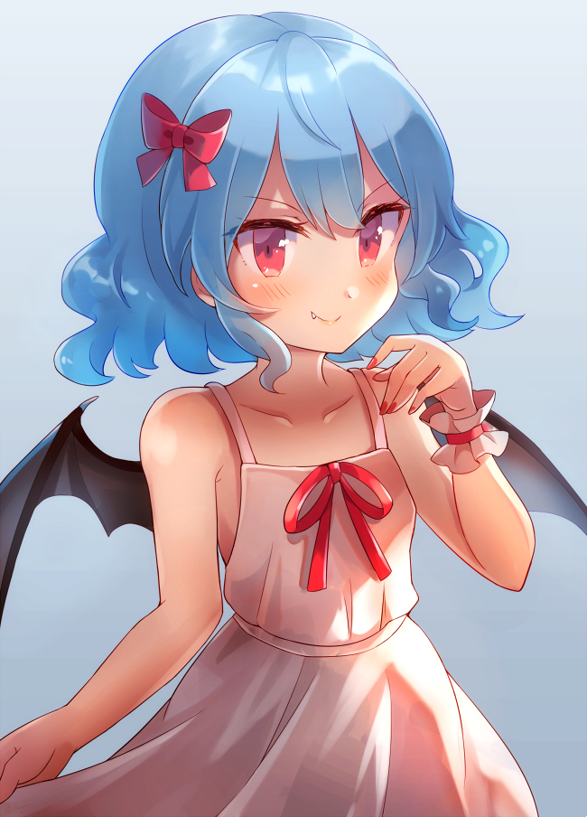This is a pixiv picture whose title is 白ワンピレミリア.