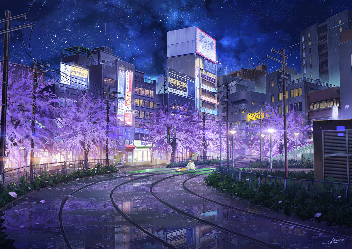 This is a pixiv picture whose title is 大塚駅.