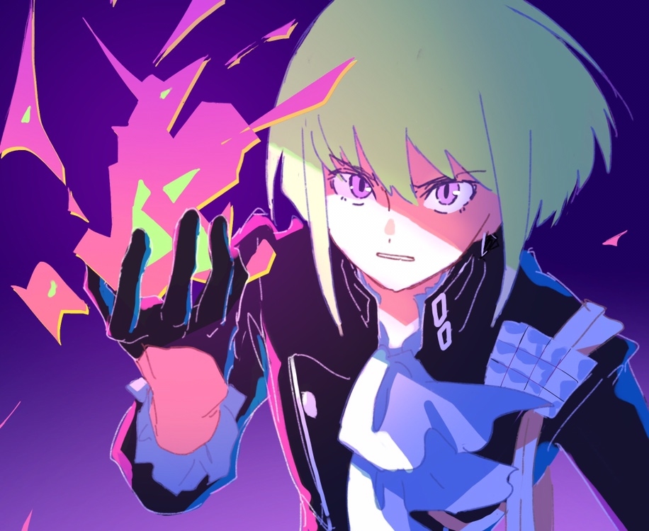 This is a pixiv picture whose title is PROMARE.