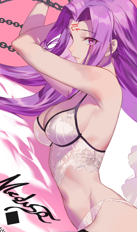 This is a pixiv picture whose title is Medusa FGO process..