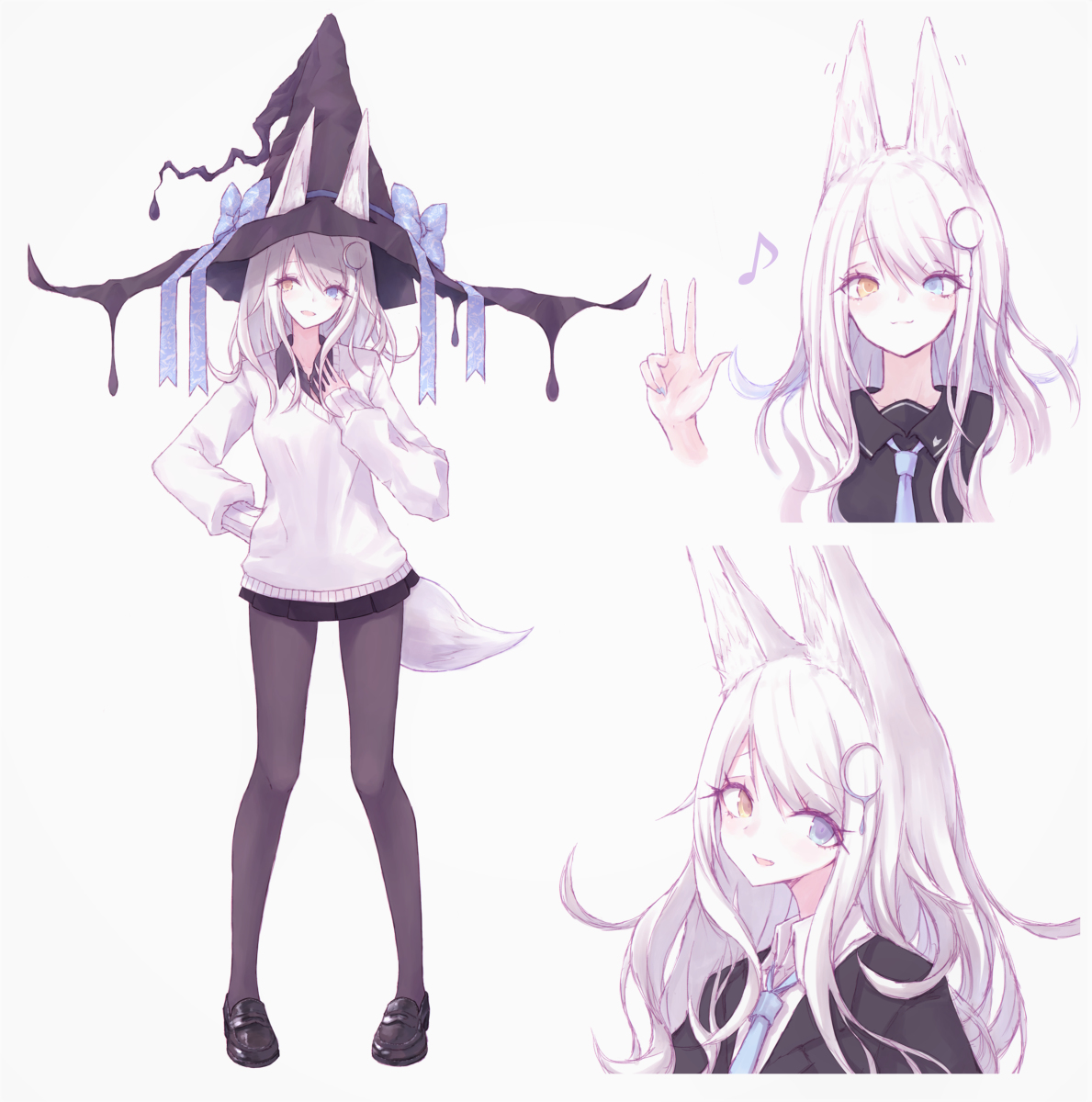 This is a pixiv picture whose title is 🦊染【学生Ver.】🌘.