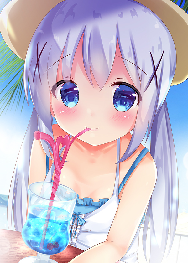 This is a pixiv picture whose title is 一緒に飲みますか？.