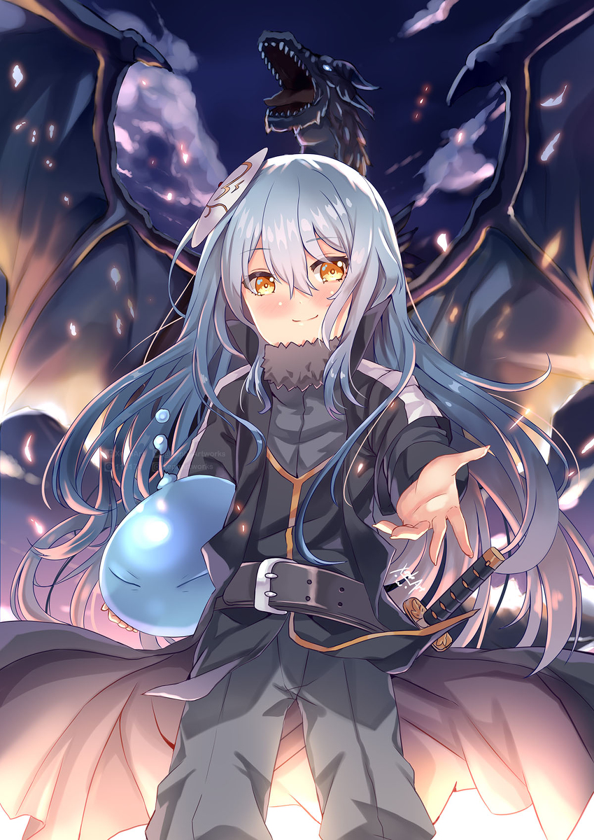 This is a pixiv picture whose title is リムル·テンペスト.