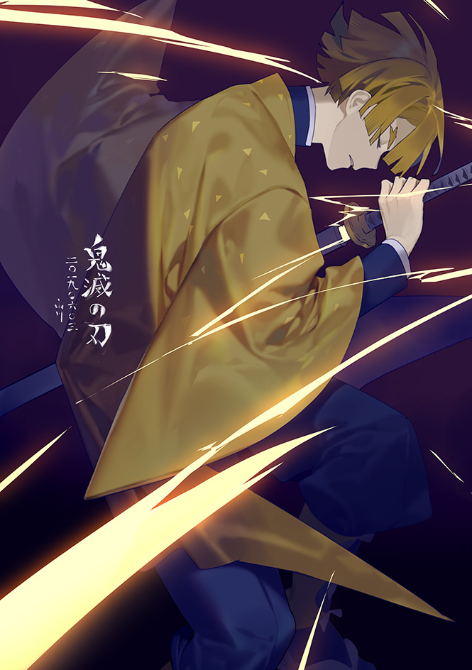 This is a pixiv picture whose title is 雷.