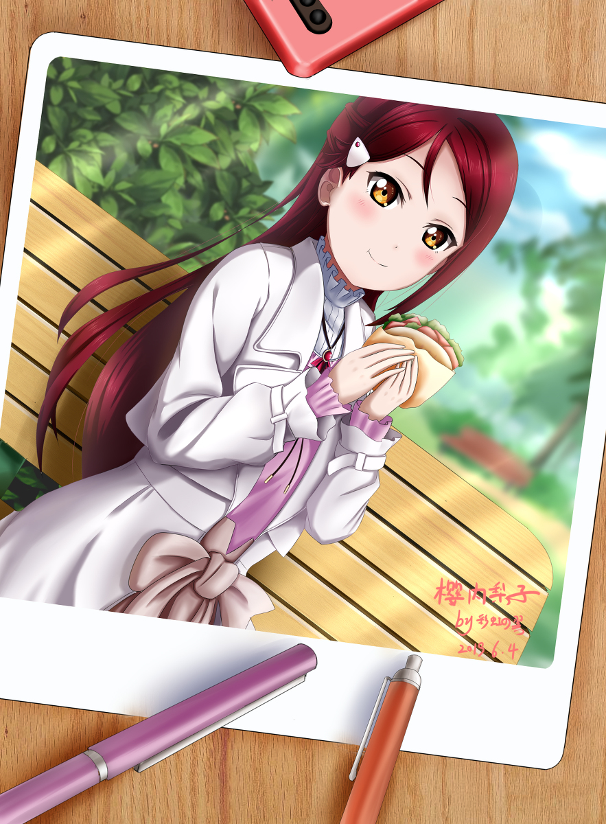 This is a pixiv picture whose title is 梨子（汉堡）.