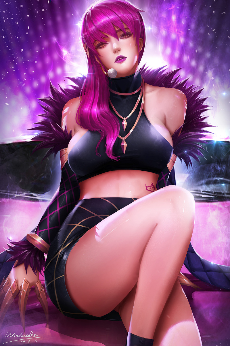 This is a pixiv picture whose title is KDA_Evelynn.