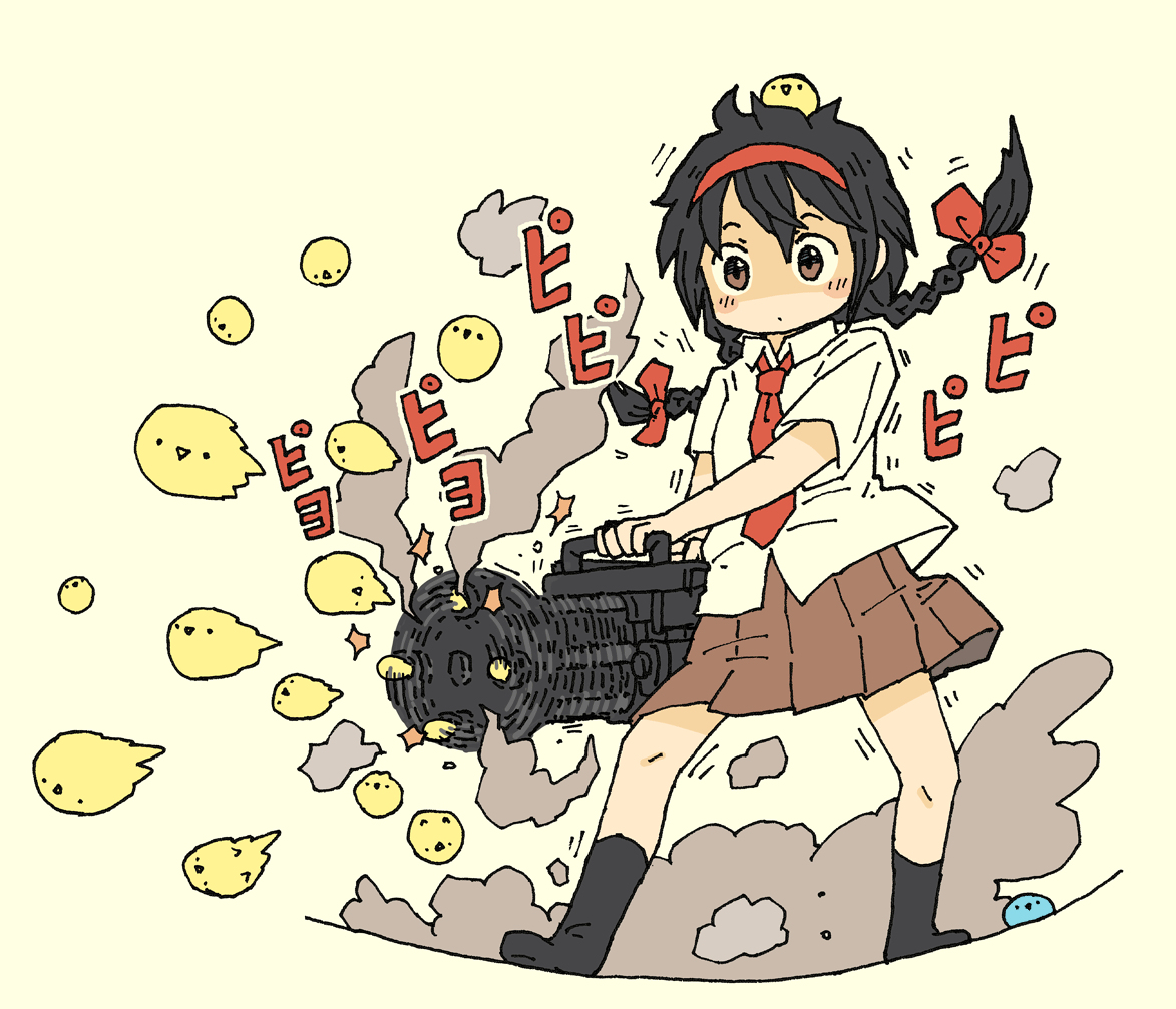 This is a pixiv picture whose title is ヒヨコバルカン.