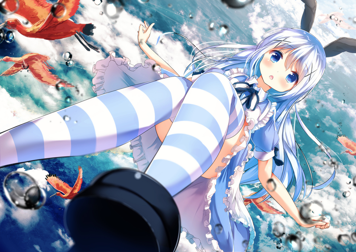 This is a pixiv picture whose title is Chino in Wonderland.