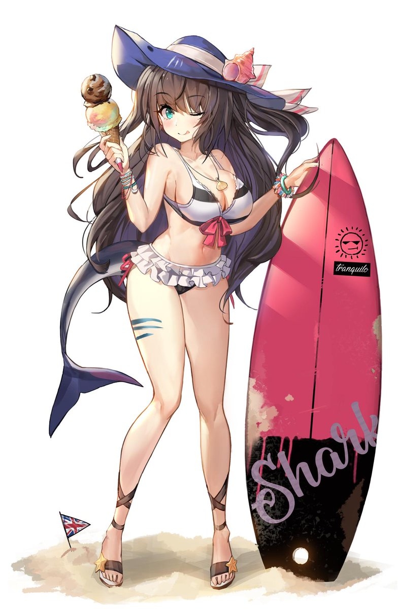 This is a pixiv picture whose title is サメちゃん.