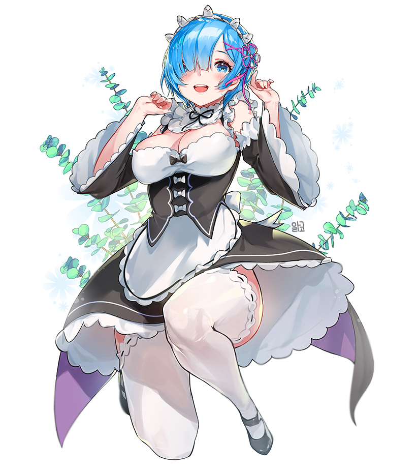 This is a pixiv picture whose title is レム.