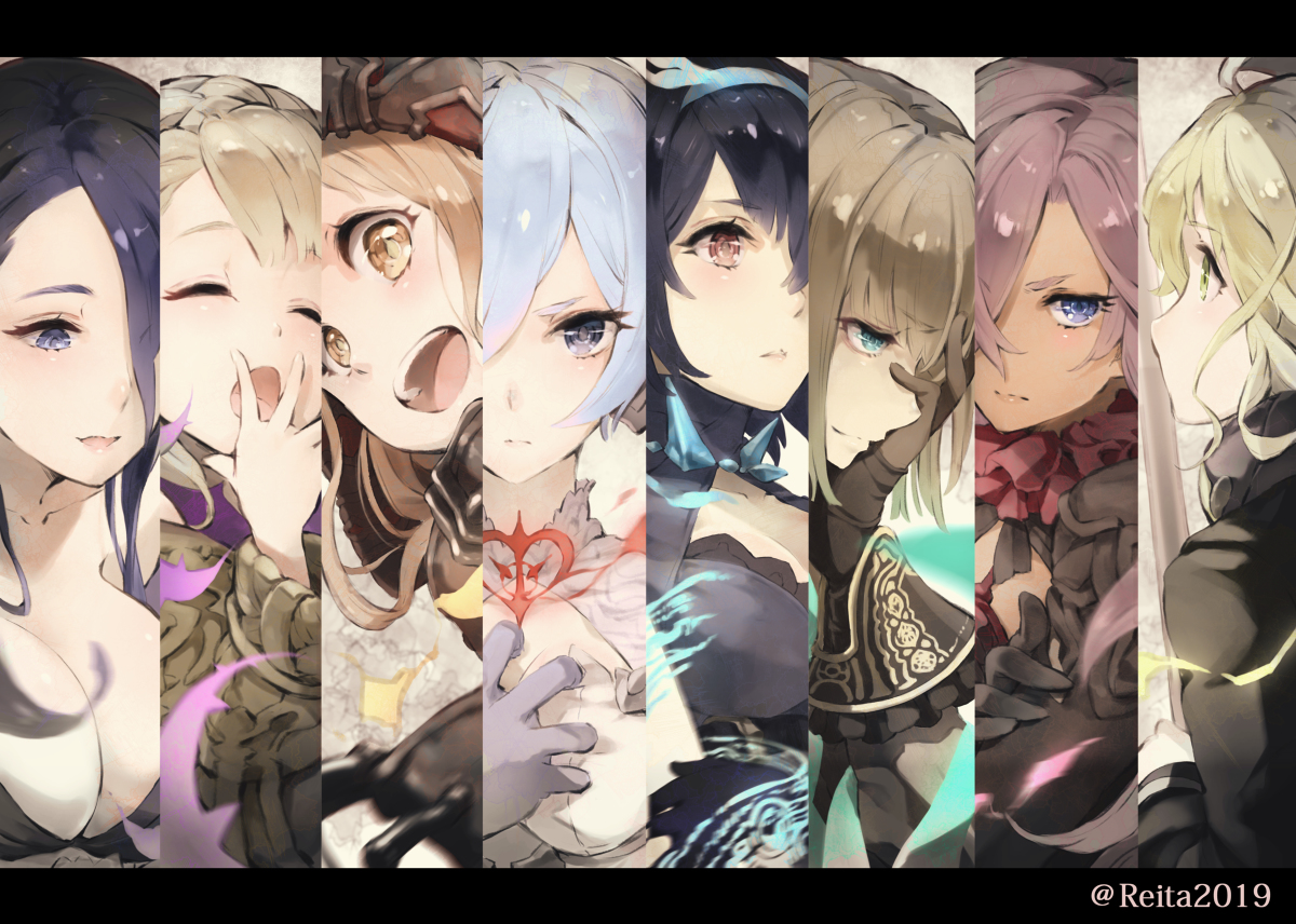 This is a pixiv picture whose title is 2周年.