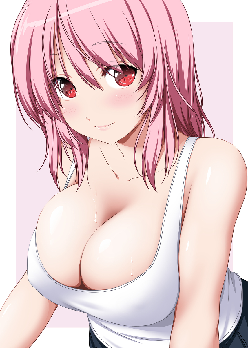 This is a pixiv picture whose title is タンクトップ幽々子様.