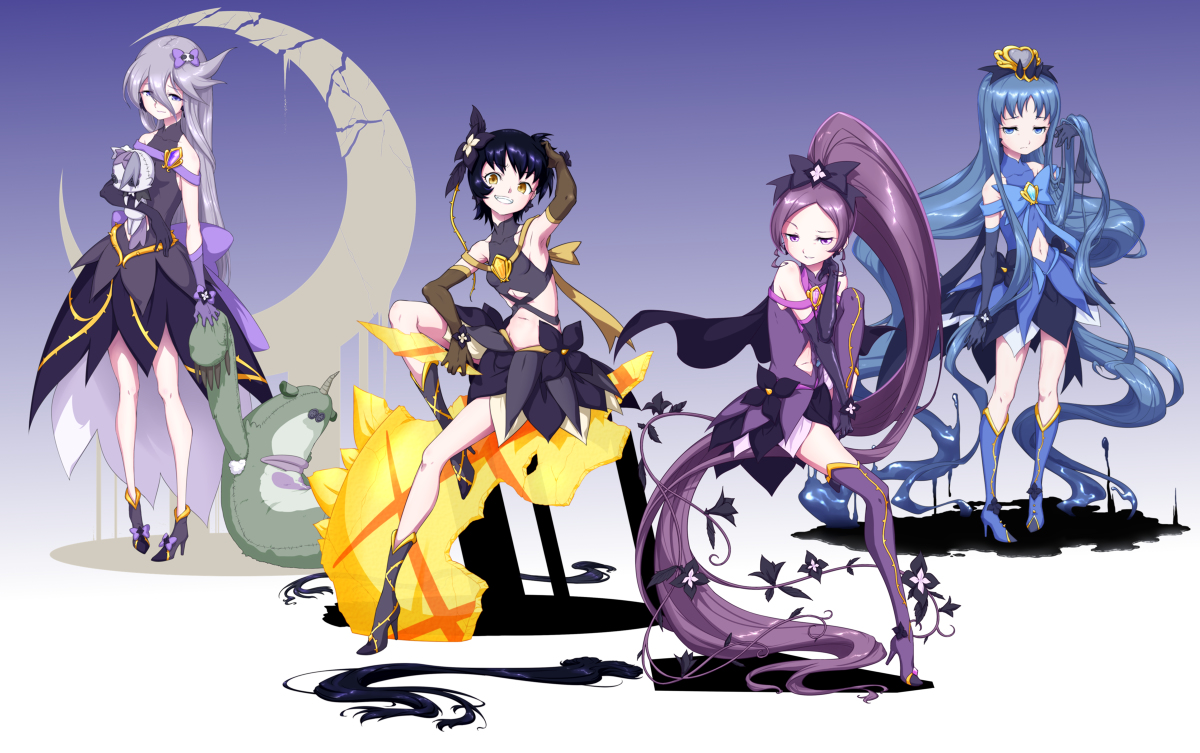 This is a pixiv picture whose title is ダークハトプリ集合.