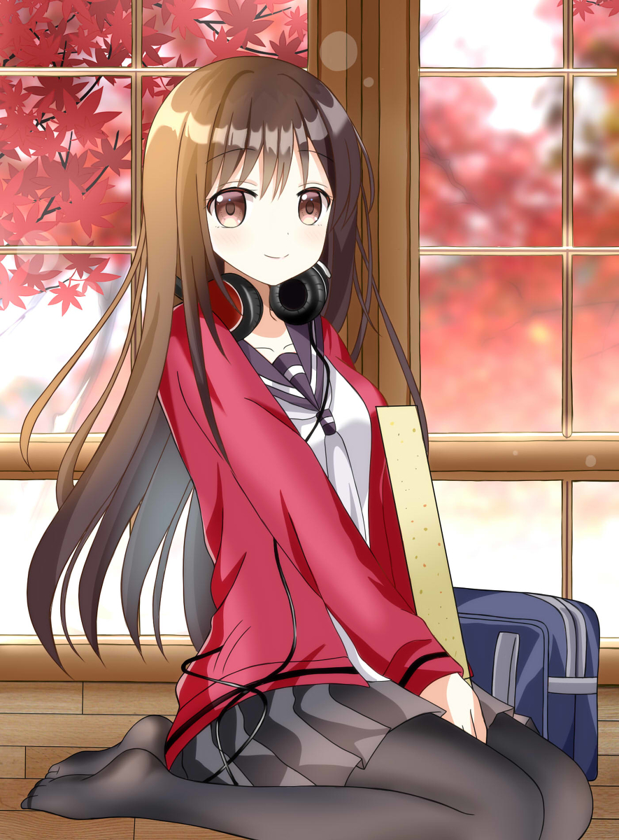 This is a pixiv picture whose title is ★川柳少女★.