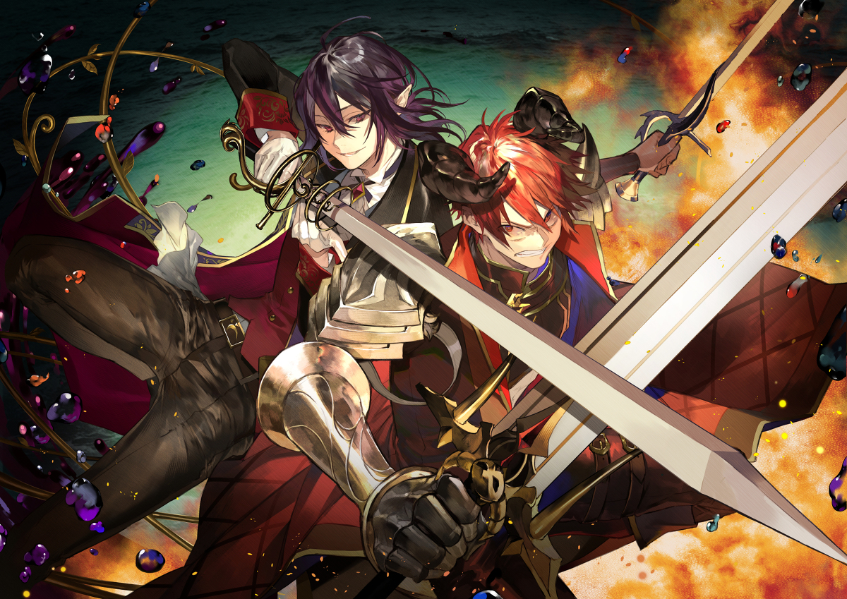 This is a pixiv picture whose title is ステーキ&ワイン.