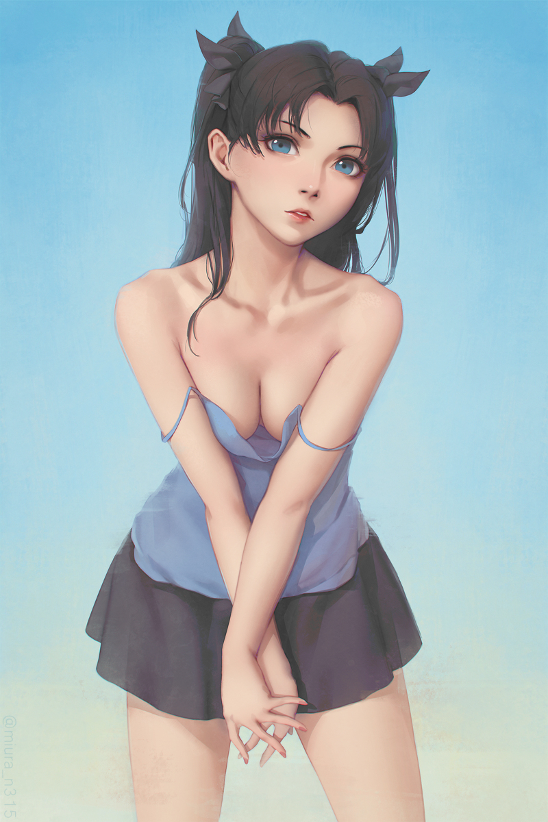 This is a pixiv picture whose title is 遠坂 凛.