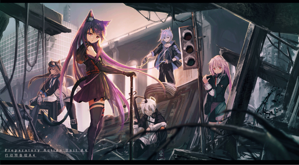 This is a pixiv picture whose title is arknight.