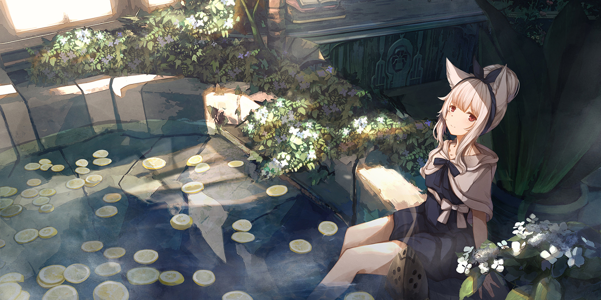 This is a pixiv picture whose title is 朝は檸檬の香りと.