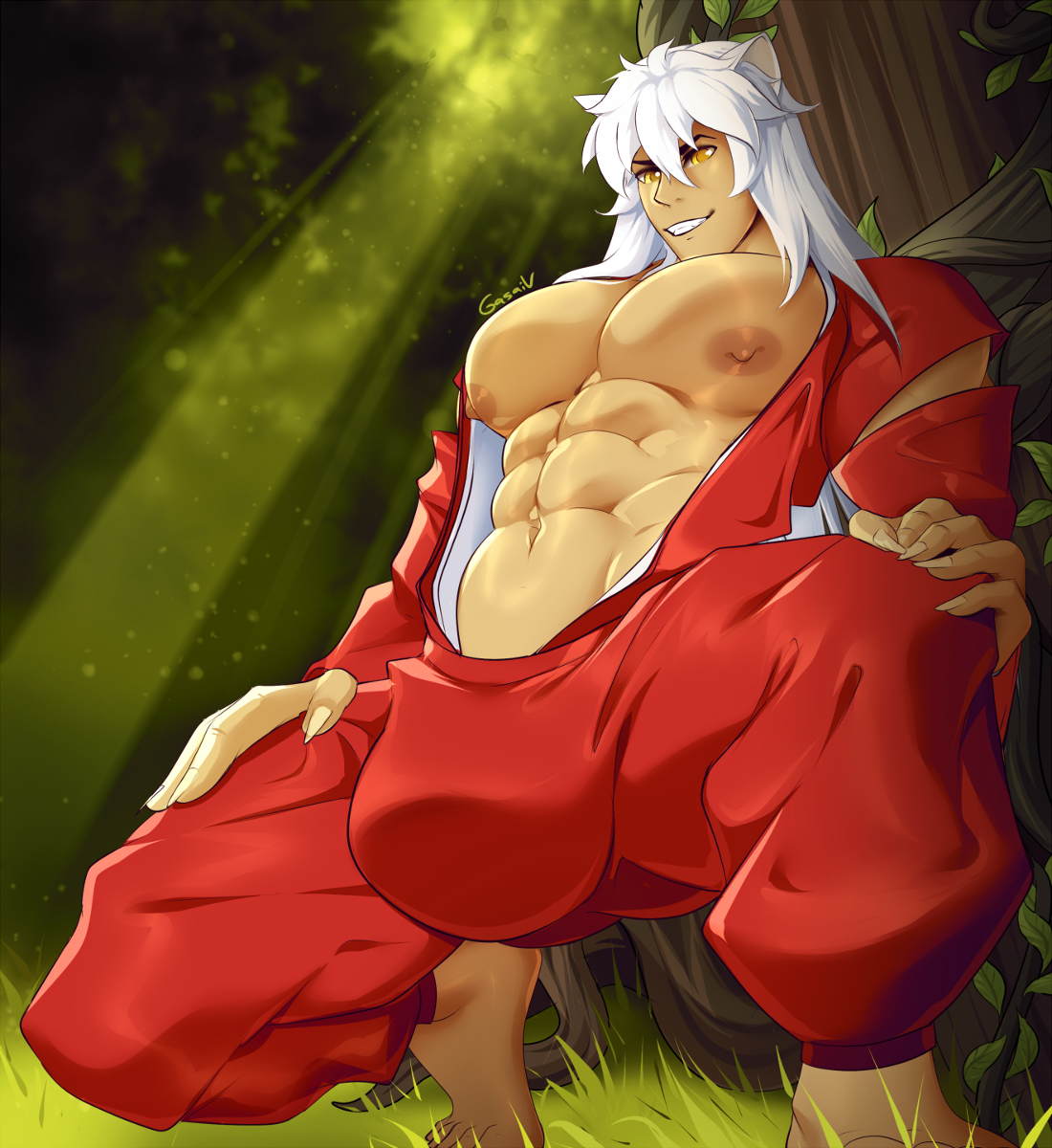 This is a pixiv picture whose title is Inuyasha.