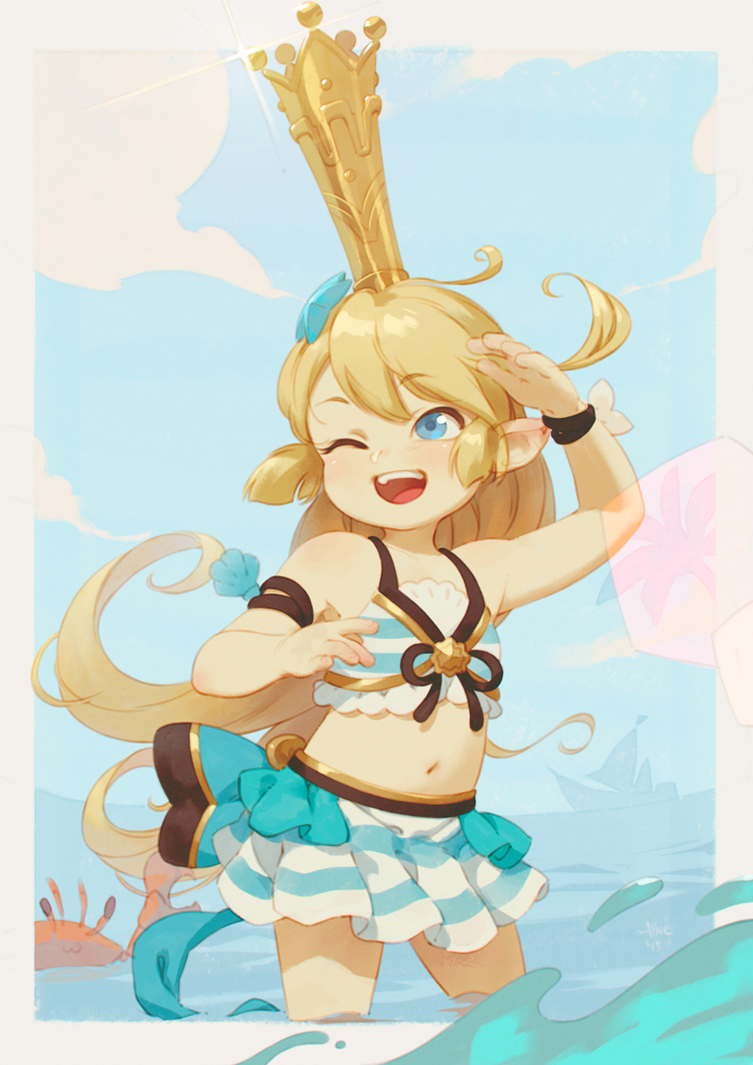 This is a pixiv picture whose title is Summer Charlotta [Patreon].