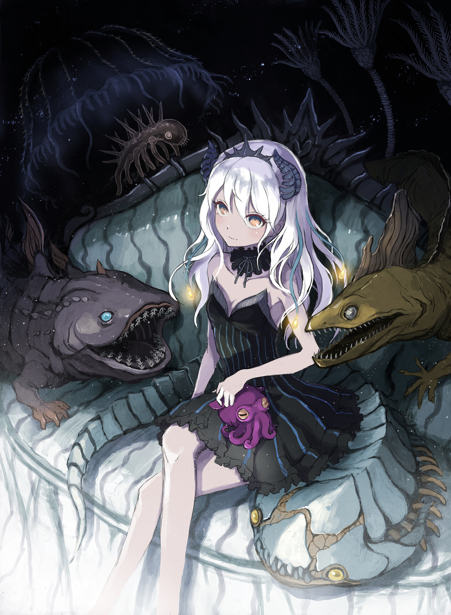 This is a pixiv picture whose title is 深海の姫.