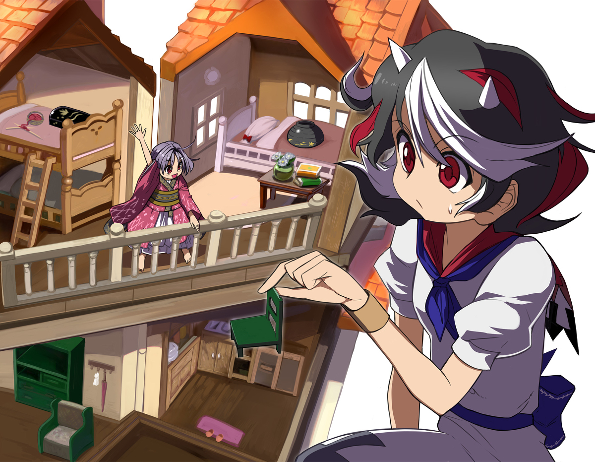 This is a pixiv picture whose title is こびとハウス.