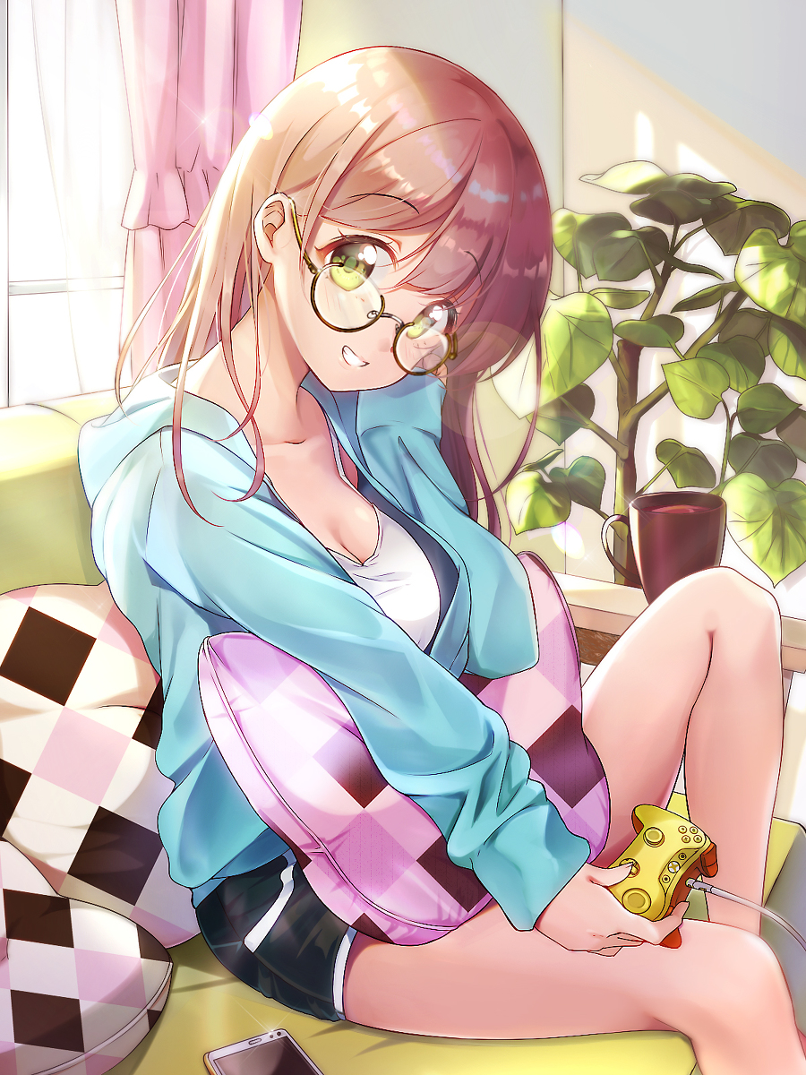 This is a pixiv picture whose title is 「私に勝てるかな？」.