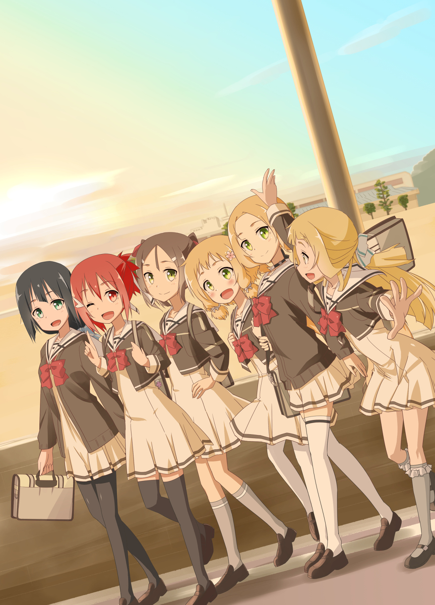 This is a pixiv picture whose title is 勇者部満開9キービジュアル.