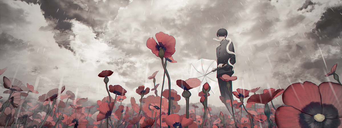 This is a pixiv picture whose title is 神様の領域.