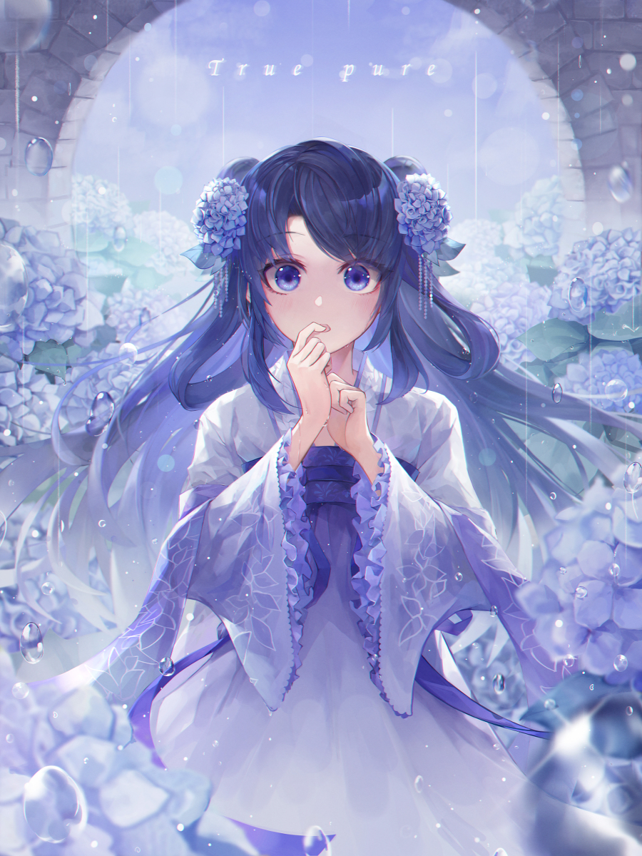 This is a pixiv picture whose title is True pure💜.