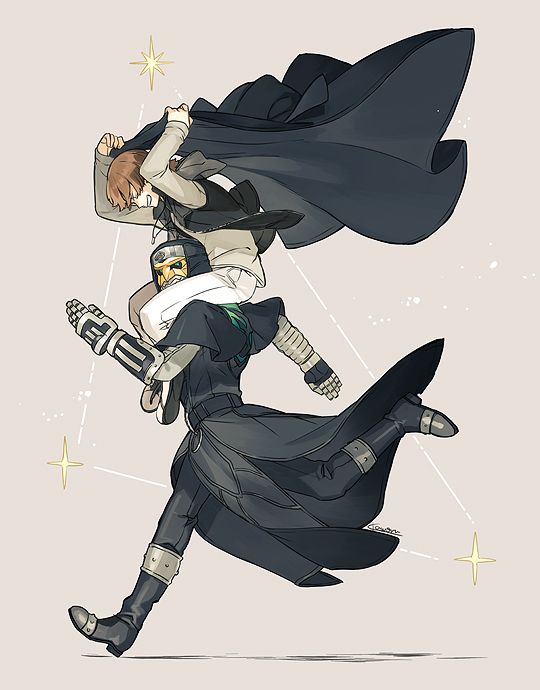 This is a pixiv picture whose title is 侑斗とデネブ.