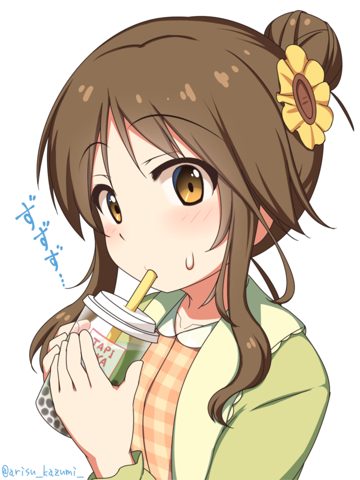 This is a pixiv picture whose title is タピ森藍子ちゃん.