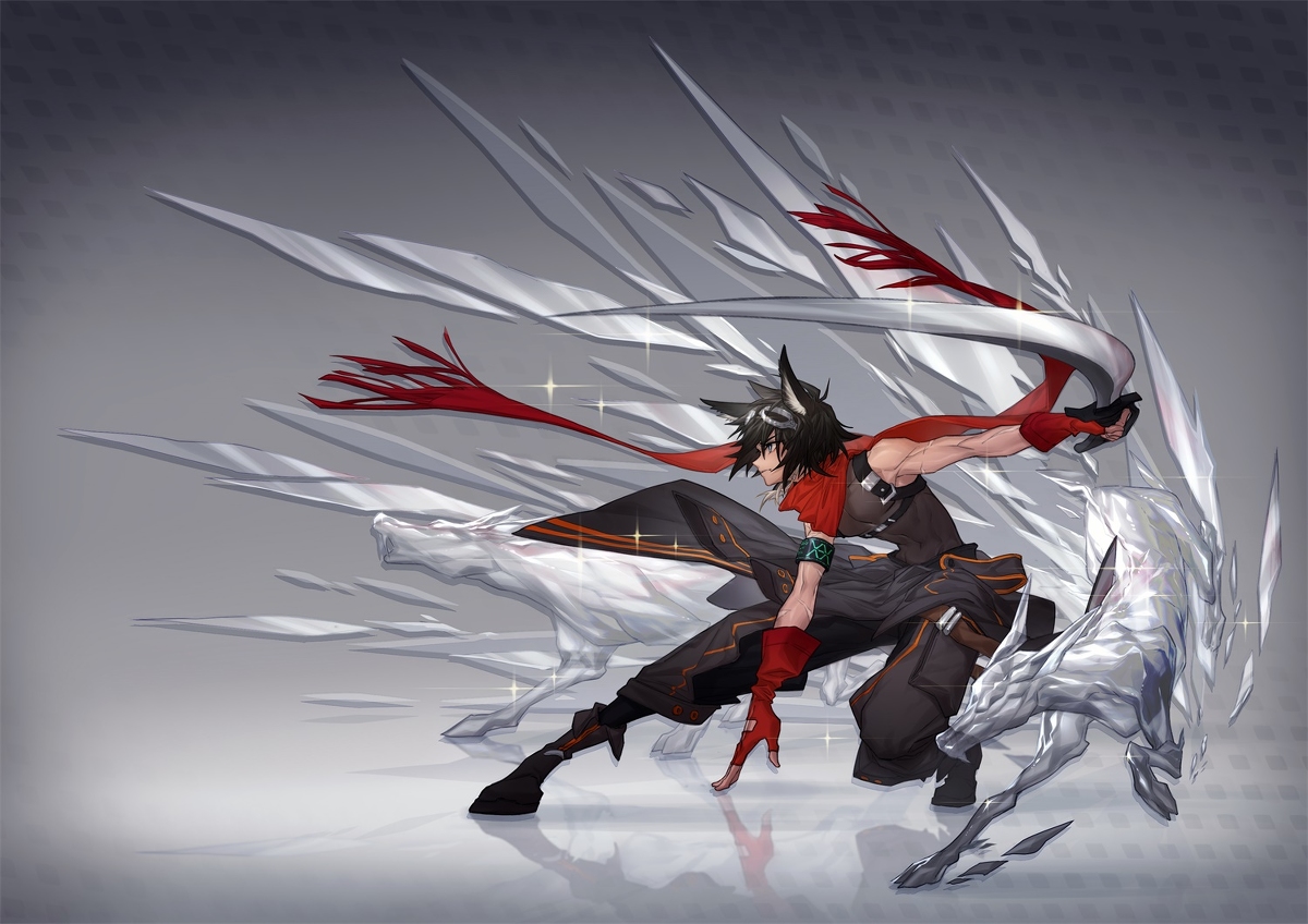 This is a pixiv picture whose title is Arknight.