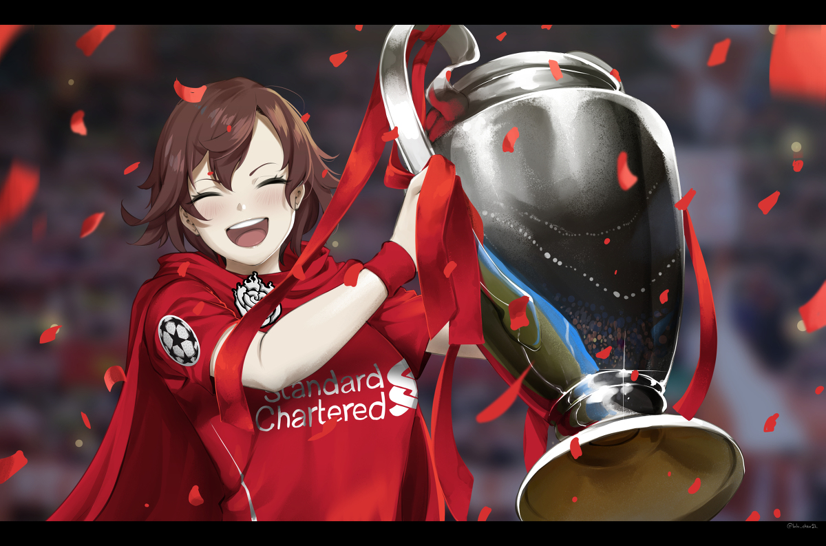 This is a pixiv picture whose title is RWBY - Champions League Final.