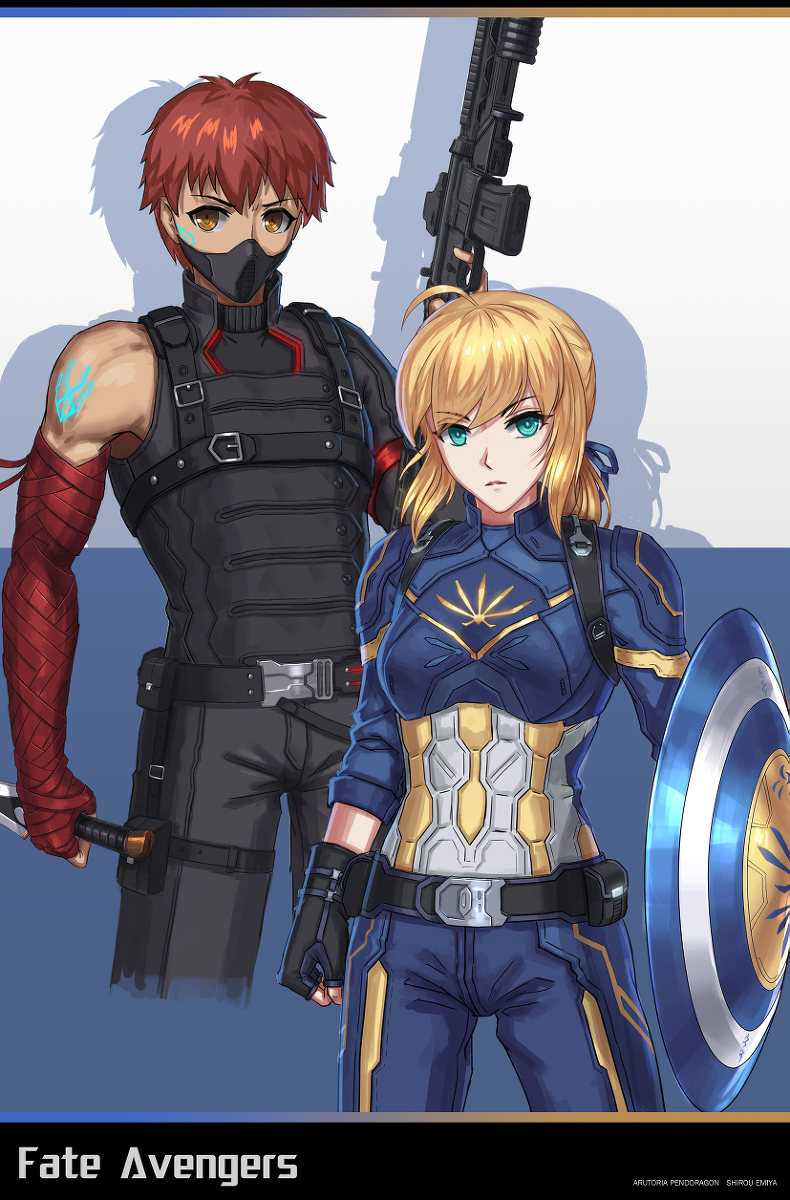 This is a pixiv picture whose title is Fate Avengers.