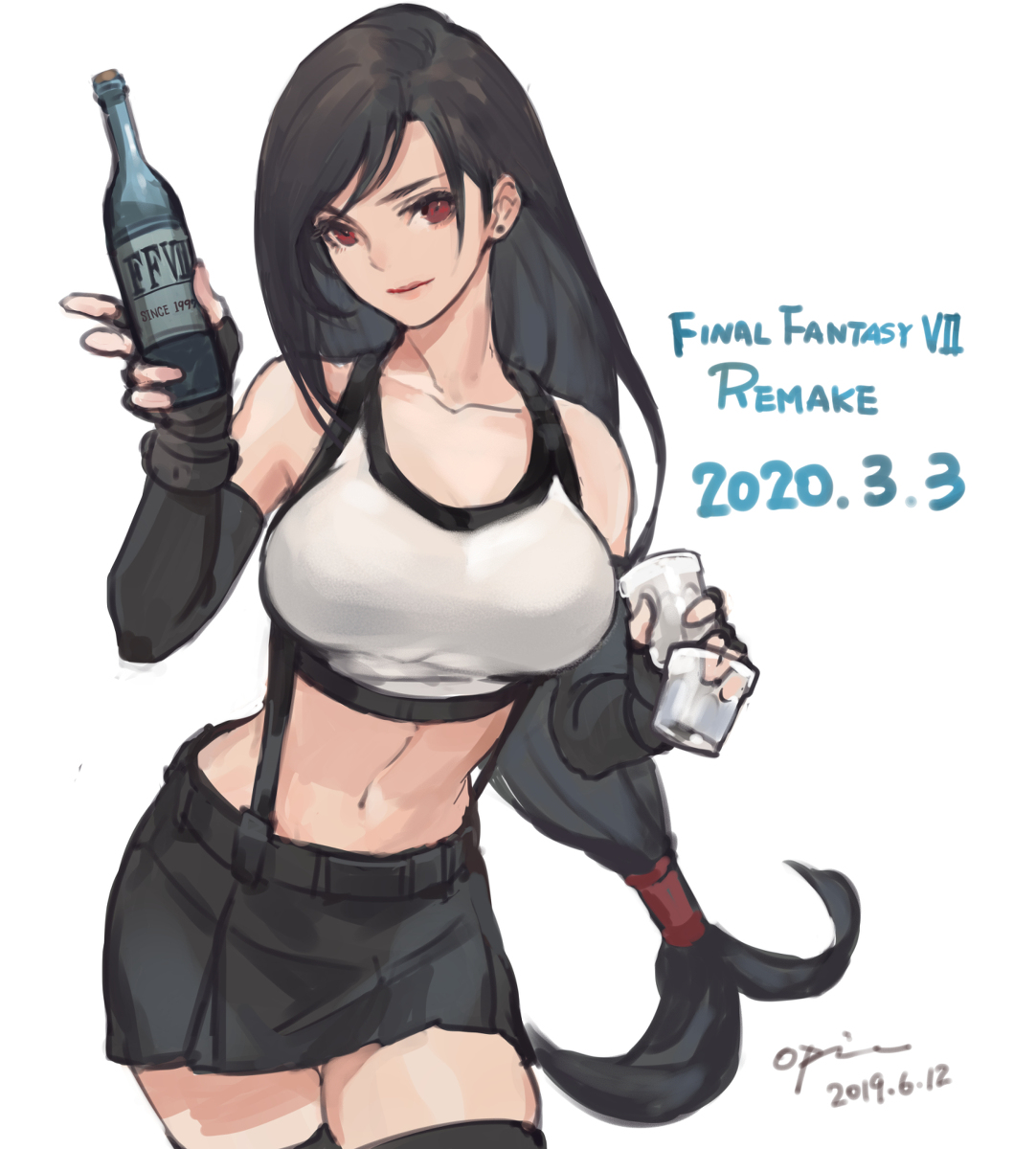 This is a pixiv picture whose title is reFF7ティファ.