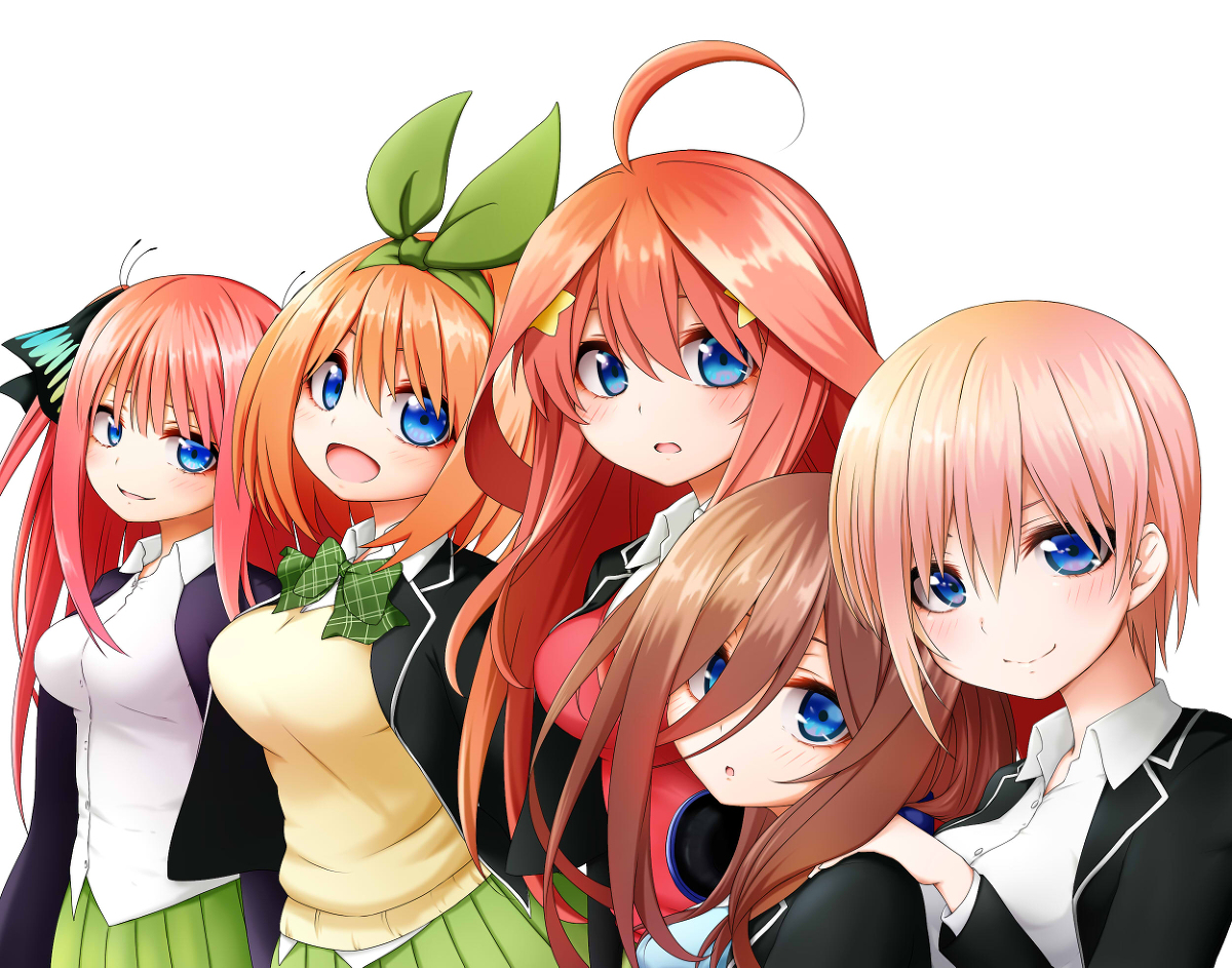 This is a pixiv picture whose title is 五等分の花嫁.