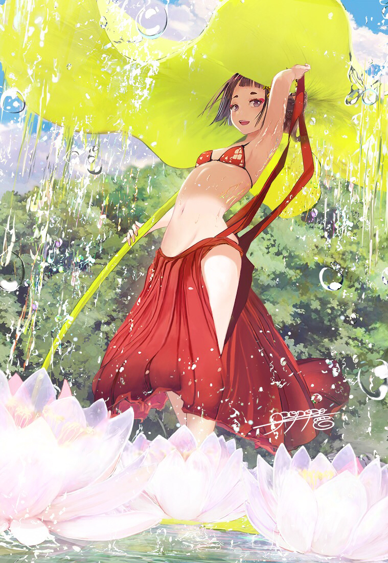 This is a pixiv picture whose title is 天気雨.