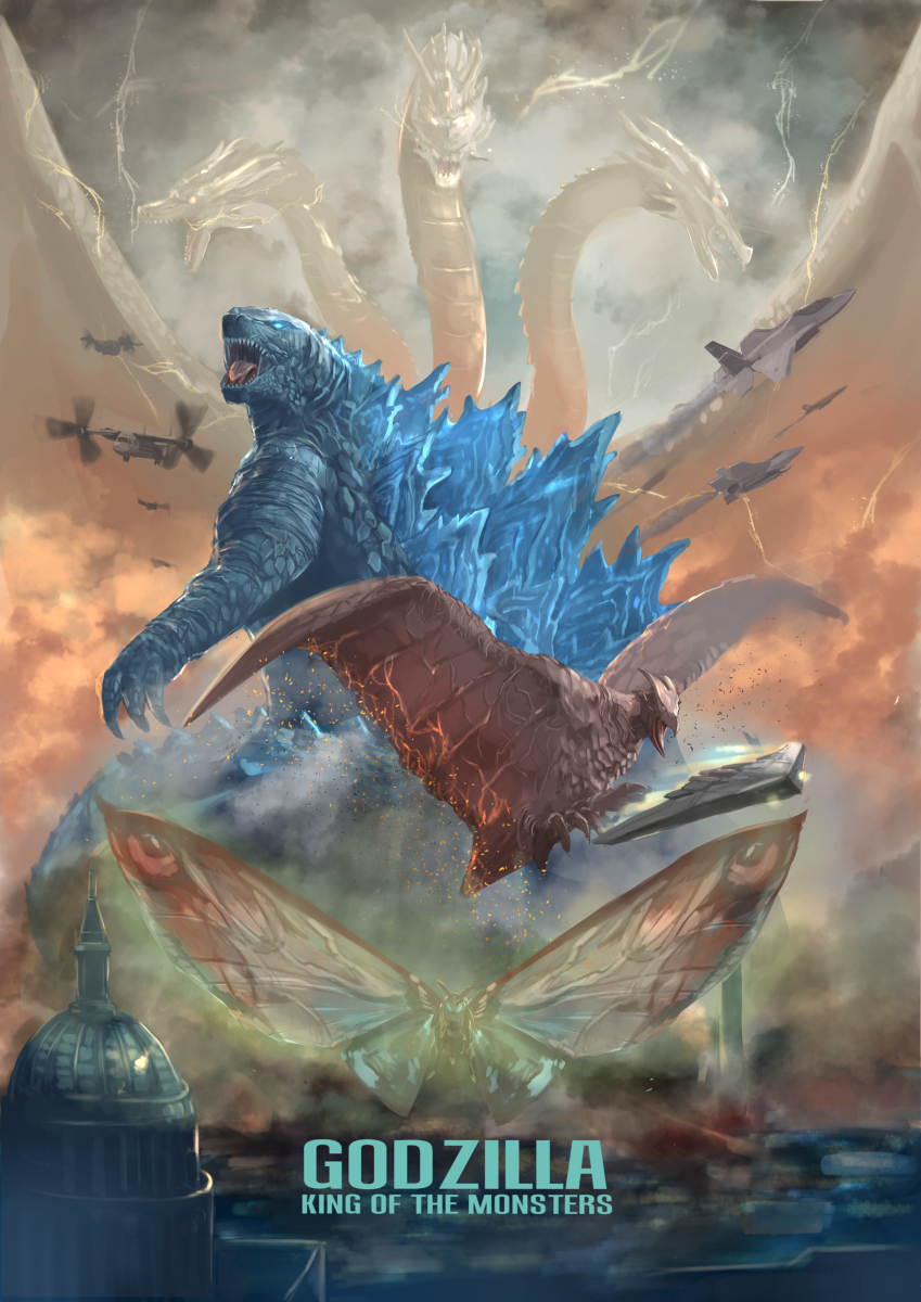 This is a pixiv picture whose title is GODZILLA King of the Monsters.