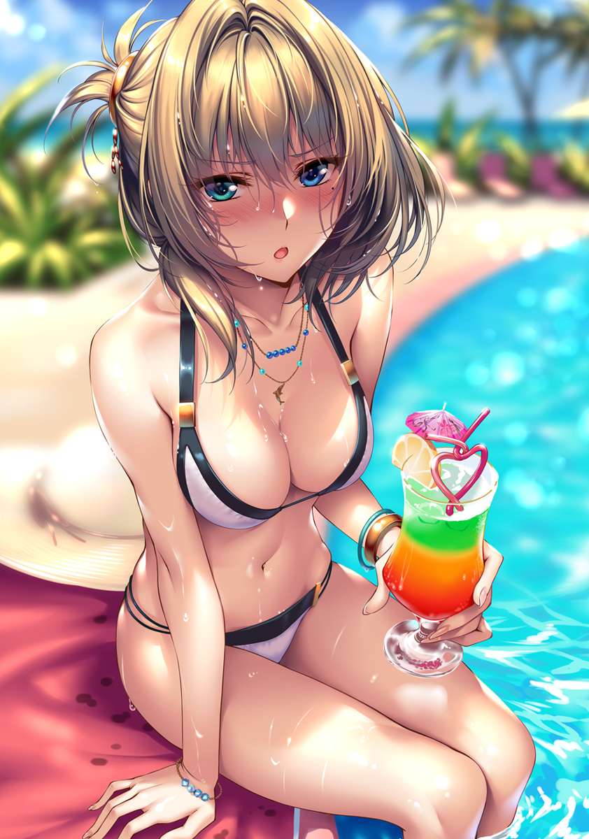 This is a pixiv picture whose title is 一緒に飲んでくれないと･･･めっですよ！.