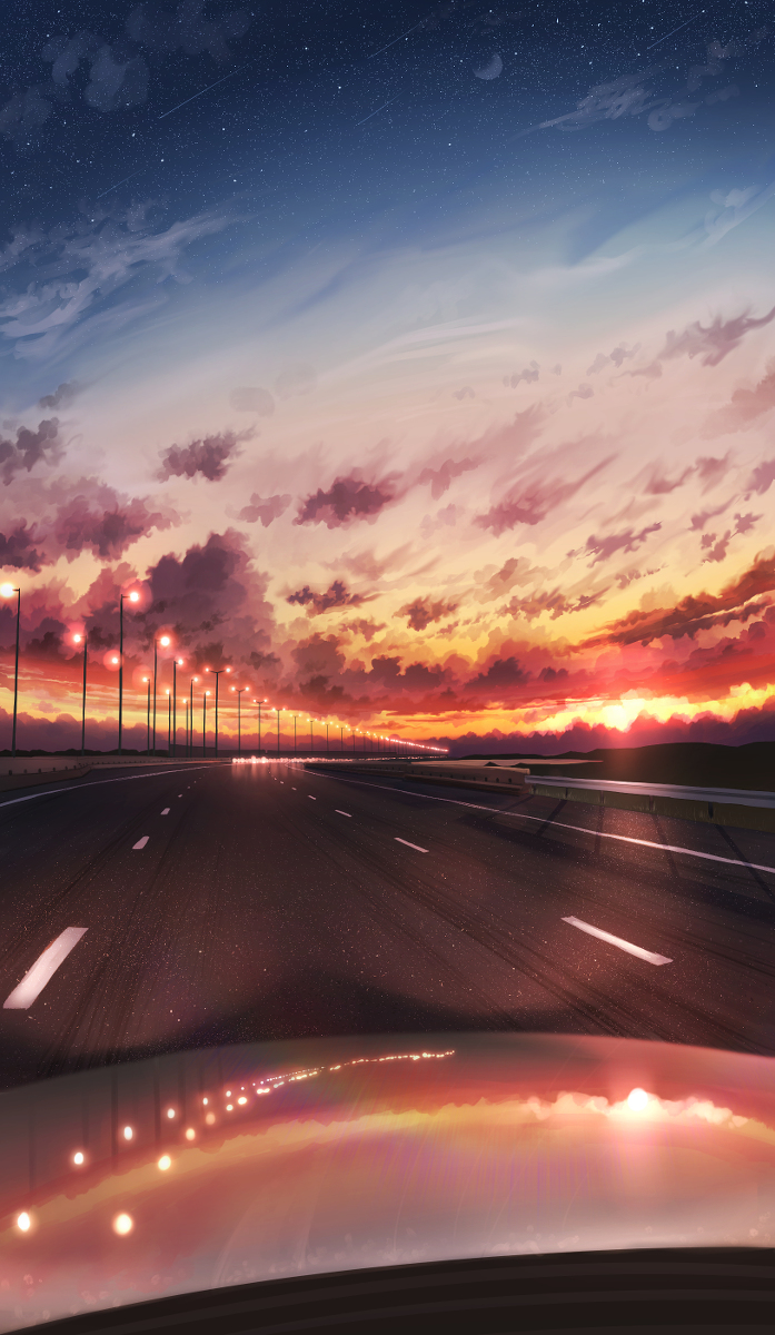 This is a pixiv picture whose title is ドライブ.