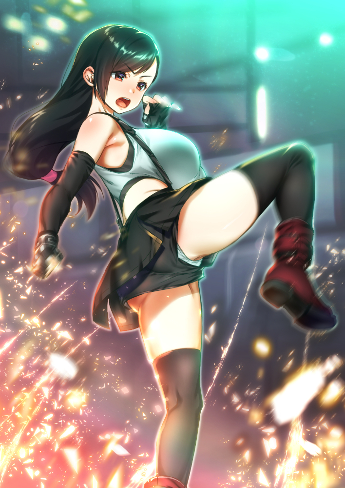 This is a pixiv picture whose title is VII REMAKE.