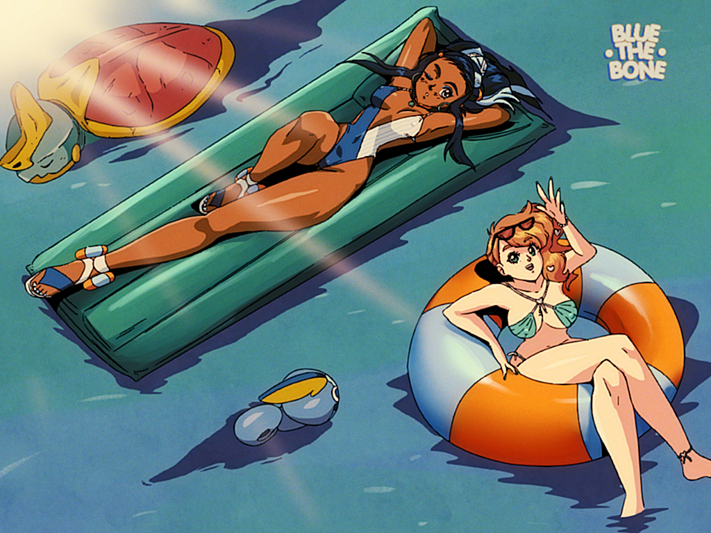 This is a pixiv picture whose title is [RETRO] Nessa x Sonia [PKMN].