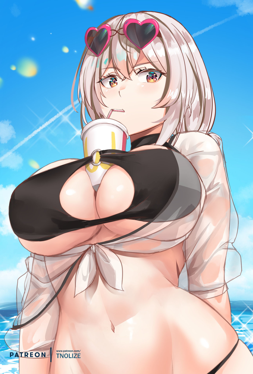 This is a pixiv picture whose title is Sirius Summer - Azur Lane.