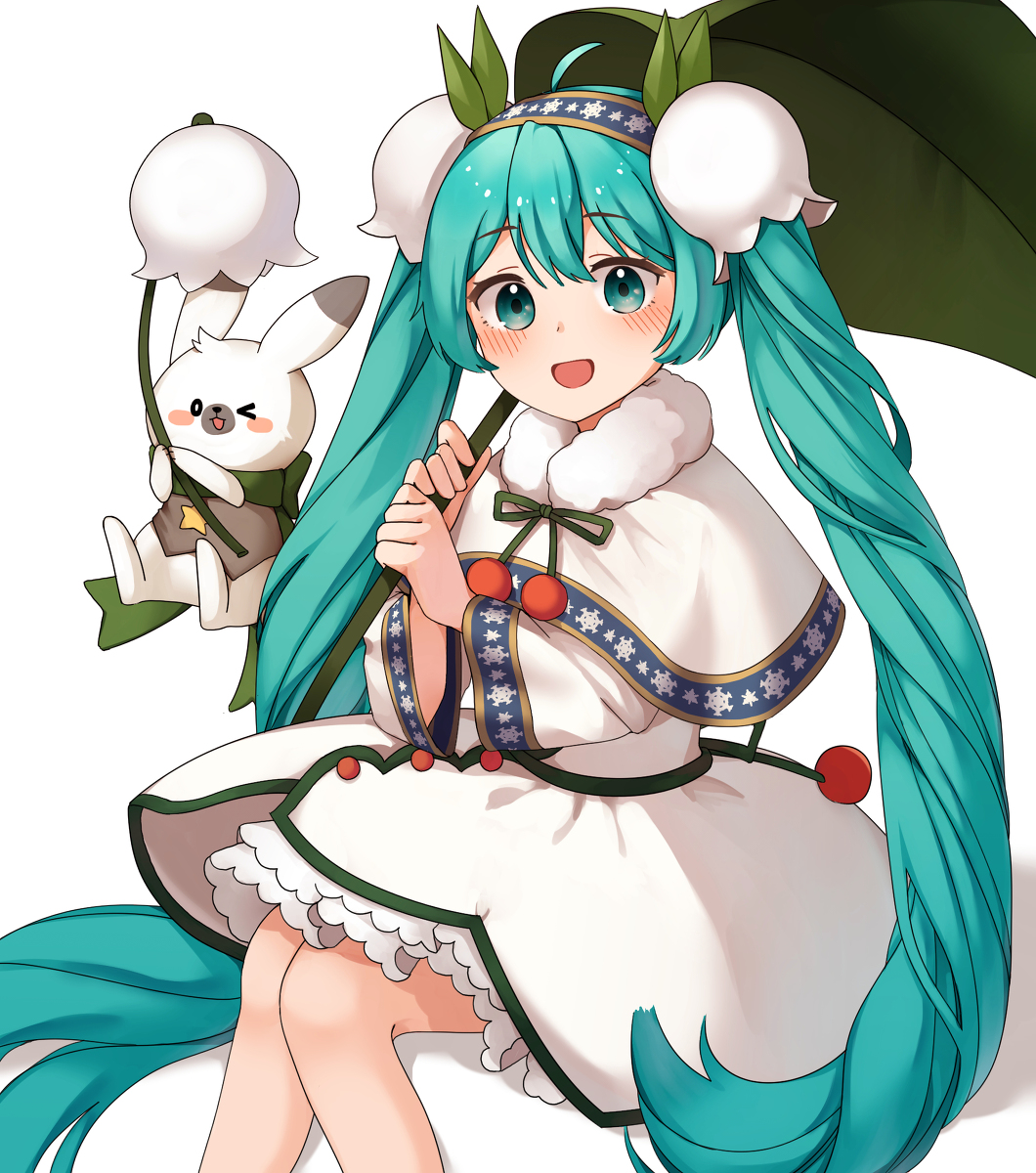 This is a pixiv picture whose title is snow miku 2015.